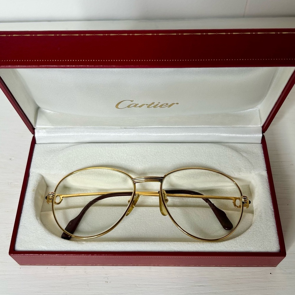 Cartier Gold Vintage Unisex Glasses
Early 90s.